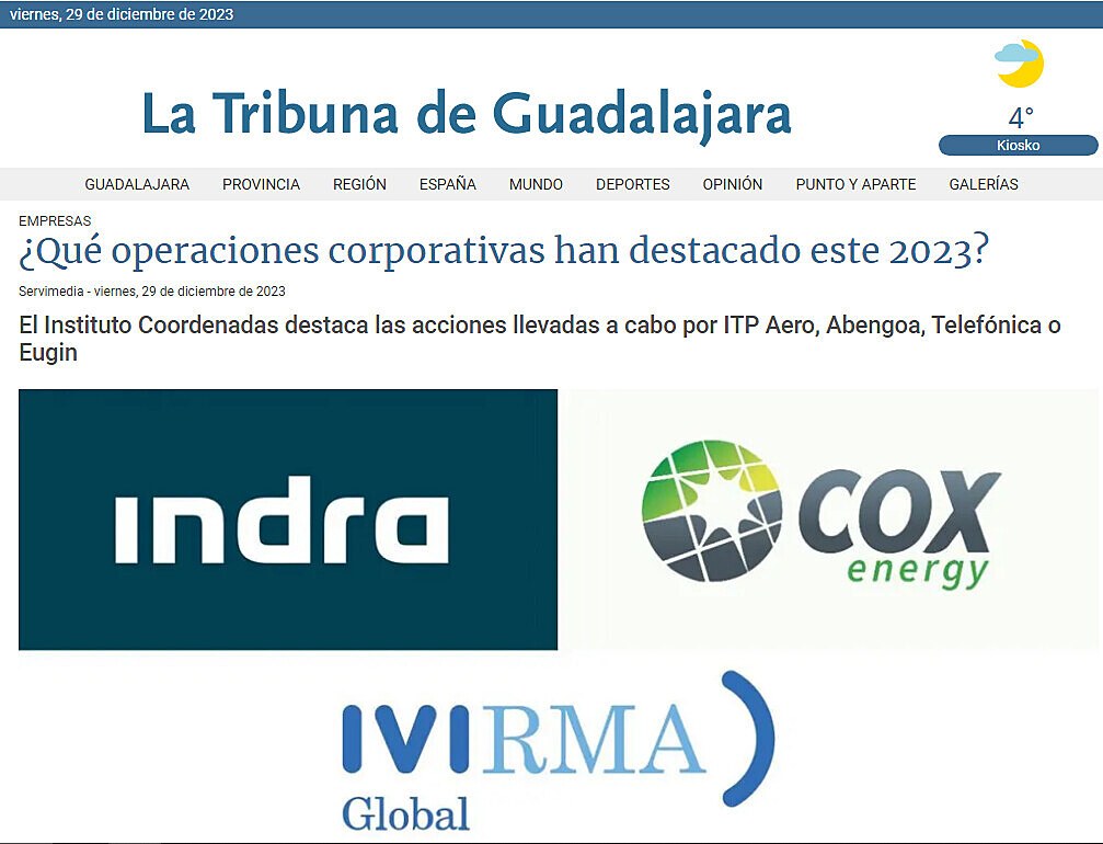 Qu operaciones corporativas han destacado este 2023?